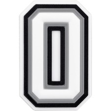 CUNUEN Letter Number Charms for Bogg Bag Decoration White Letter O