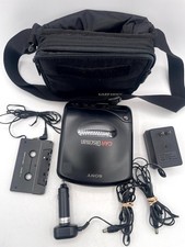 Vintage Sony Car Discman D-180K Portable CD Player Black with Bag Accessories
