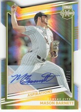 MASON BARNETT 2022 Elite Extra Edition Die Cut Gold AUTO #'d 17/24 - ATHLETICS