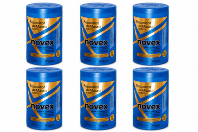 6 X PACK REPOSITOR DE MASSA HAIR MASS REPOSITION TREATMENT MASK 14.1 oz e 400g