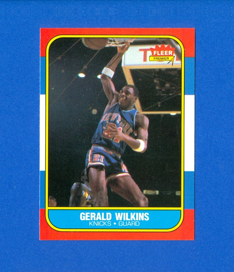 1986/1987 Fleer Basketball#122 Gerald Wilkins '86 Set Break RC Rookie Card EX/MT