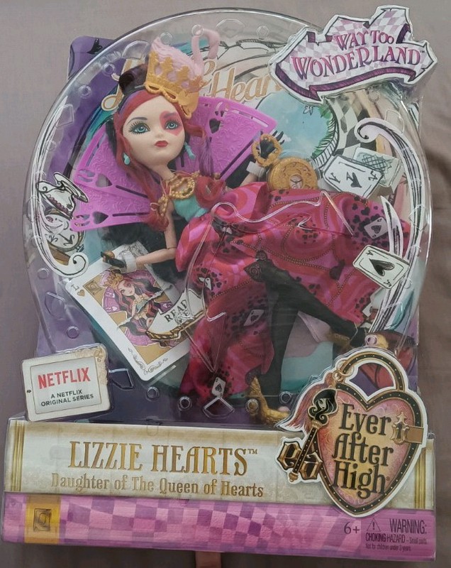 Mattel Way Too Wonderland Lizzie Hearts 11in Doll MPN CJF39/CJF43