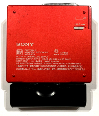 Sony MZ-R909 walkman portable MD recorder Made in Japan G