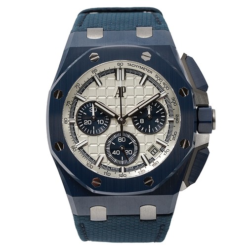 Royal Oak Offshore Chrono Silver Dial Blue Ceramic 26420CD.OO.A029V.01 B&P 2026