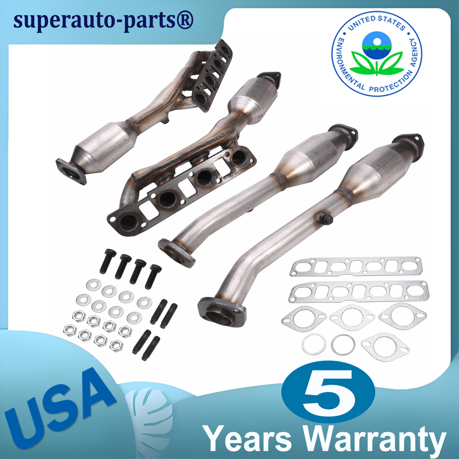 For 2011-2013 INFINITI QX56 ALL FOUR Catalytic Converters 5.6L MODELS USA Stock