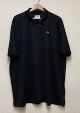 Lacoste Sport Black Pique Cotton Crocodile Polo Shirt Mens Sz 3XL