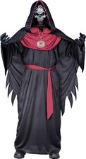Emperor Of Evil Child Cape Costume Full Black Hooded Robe Halloween Funworld