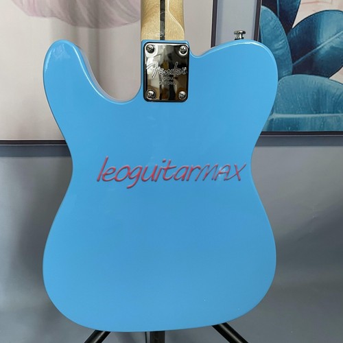 Guitarra Eléctrica Azul Metálico TL Thinline Semi-Hueco Cuello Arce Puente Jazz - Imagen 7 de 8