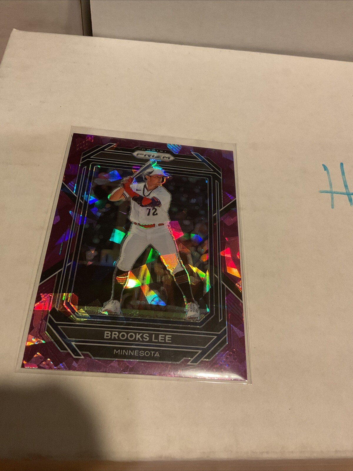 2023 Panini Prizm Prizm Purple Ice #68 Brooks Lee