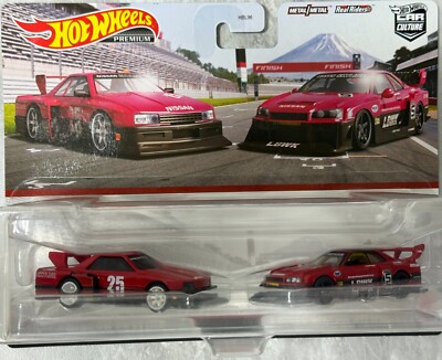 Hot Wheels Premium 2 Pack Nissan Skyline Silhouette/LB-ER34
