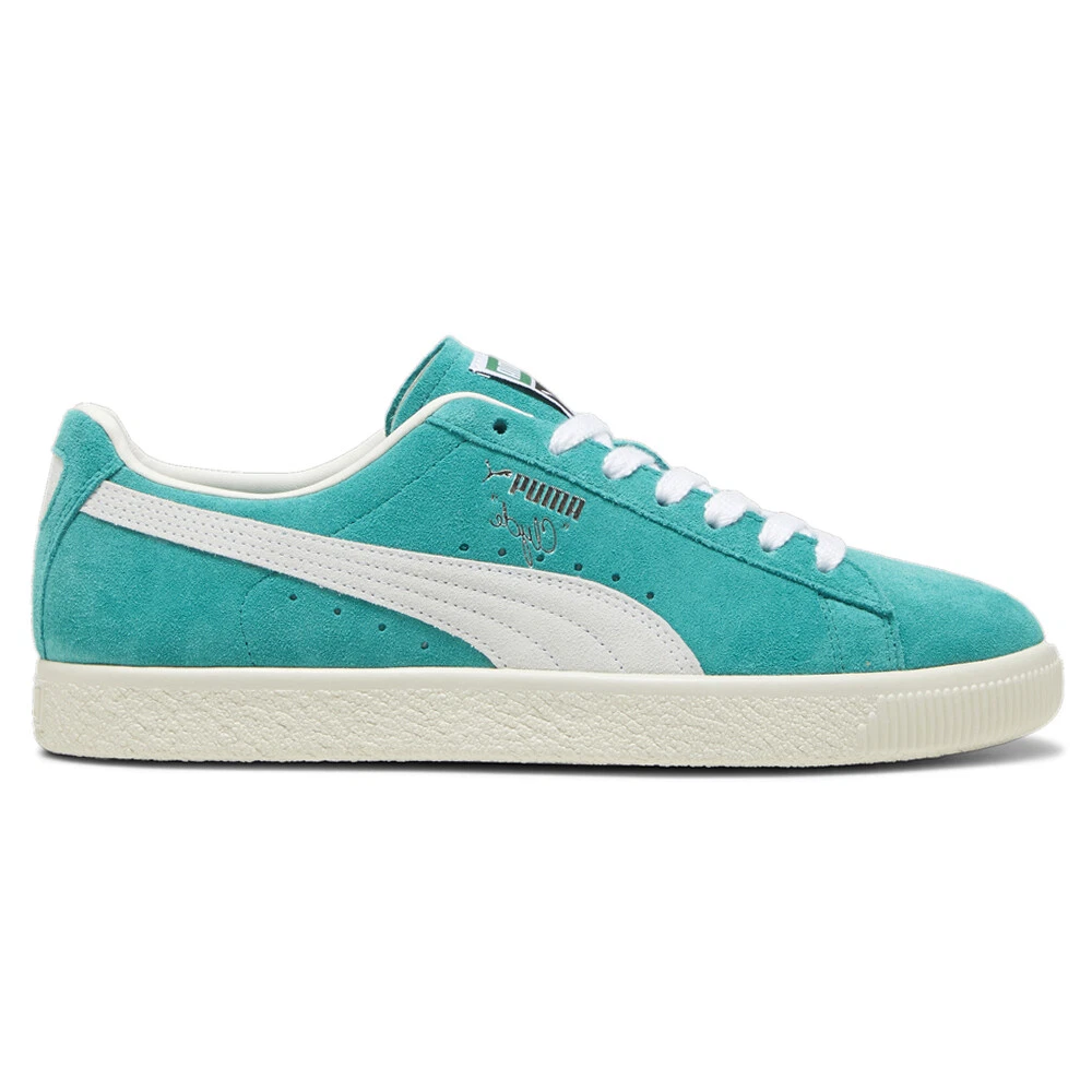 PUMA Clyde Og Lace Up Mens Blue Sneakers Casual Shoes 39196213