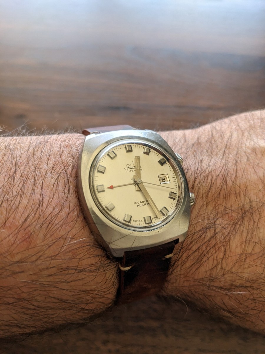 Vintage Sears Tradition Swiss Alarm Watch | eBay