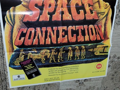 Vintage Outer Space Connection Movie Poster 1975 Ancient Aliens NOS Mint Cond. - Picture 10 of 13
