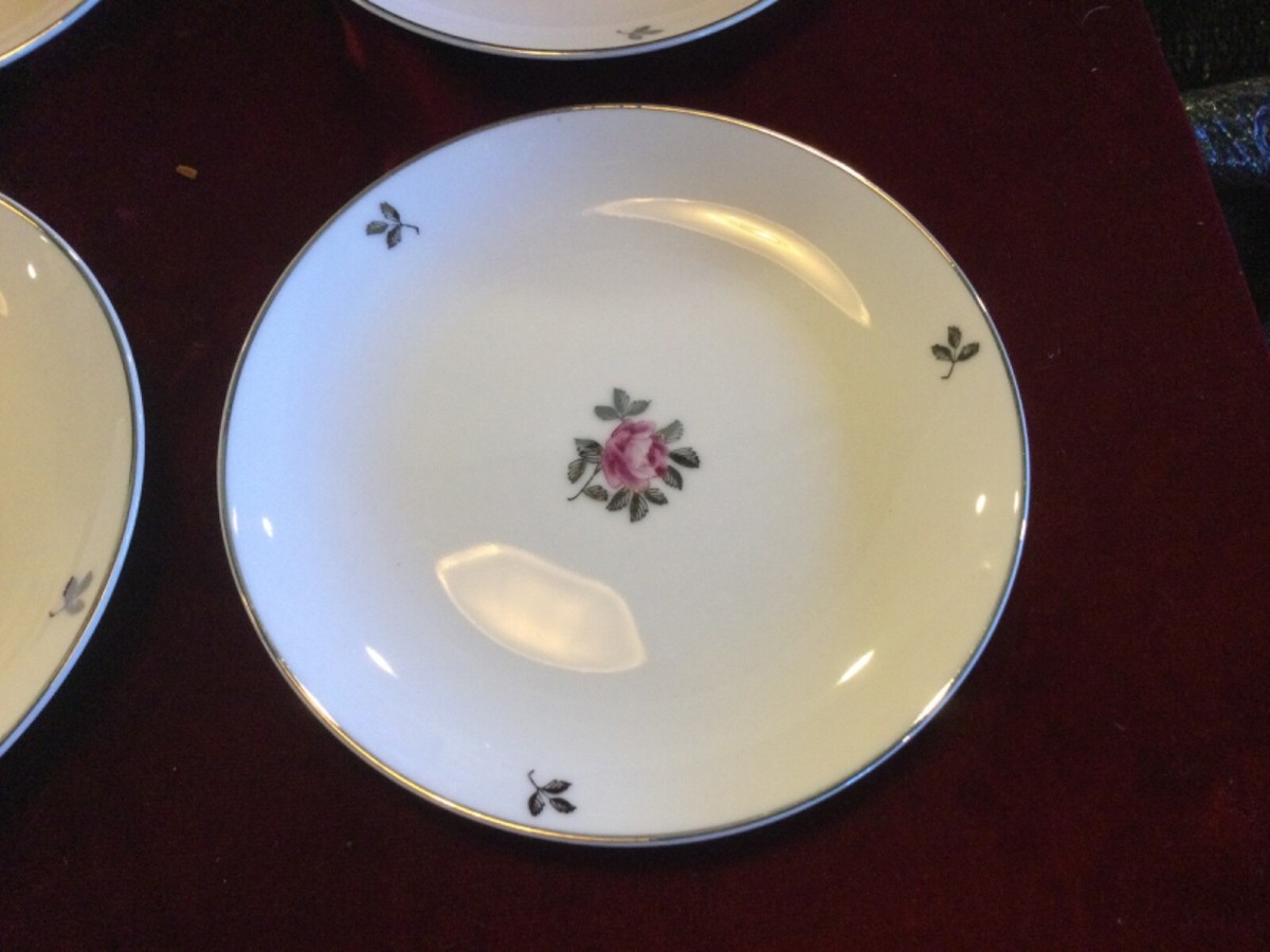 Set of 4 Vintage Fukagawa China 920 Bread Plates Japan