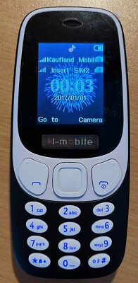 H-Mobile 3310 Dual-Sim Schwarz Simlock-Frei