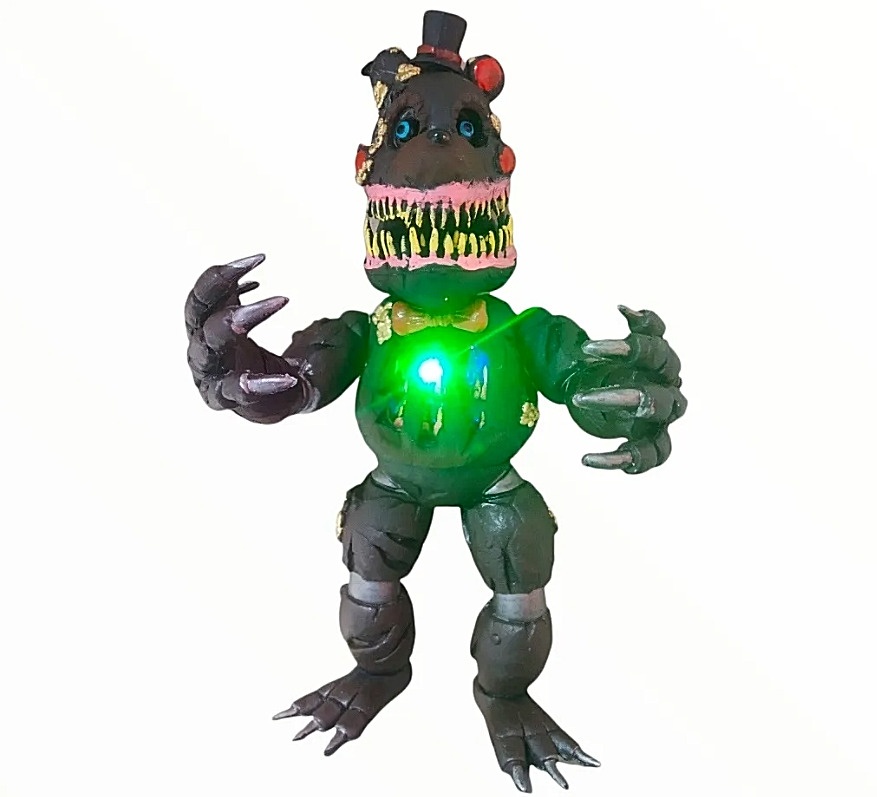 mexican JUMBO ANIMATRONIC TWISTED FREDDY size 9.50 FNAF five nights at  freddys