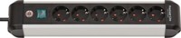 Brennenstuhl Steckdosenleiste Premium-Alu-Line, 6-Fach