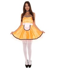 Women s French Maid Costume Uniform Costumes Orange HC-1384