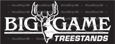 Big Game Treestands - Hunting/Outdoors - Car Vinyl Die-Cut Peel N' Stick Decals