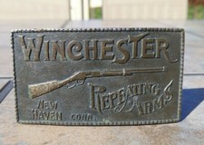 Winchester Repeating Arms Belt Buckle New Haven Conn. -Very Good Condition-