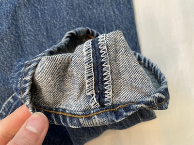 DISTRESSED Vintage 80s Levi's Original Jeans 501 1501-0117 Button 34x33 USA