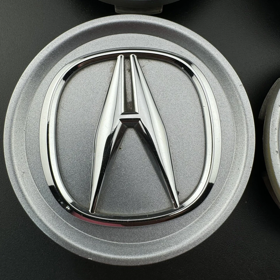 JUEGO DE 4 TAPAS CENTRALES ACURA MDX RDX RL TSX ZDX cubiertas 44742-SJA-300 plateadas 2005-14 Foto 3 de 4
