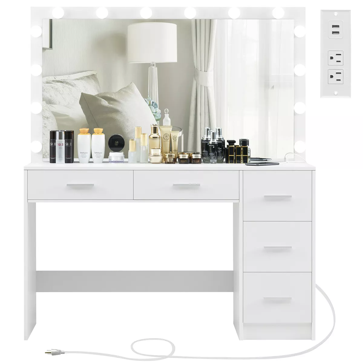 Large 2024 vanity desk