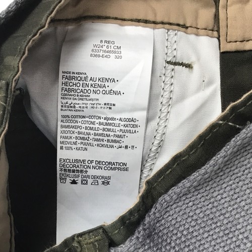 Levis Boys Regular Fit Camouflage Belted Multicolor Cargo Shorts Size 8 - Picture 4 of 9