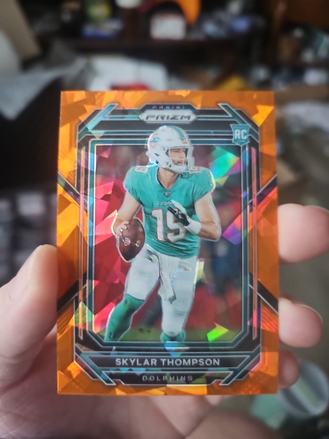 2022 Panini Prizm - Rookie Orange Ice Prizm #354 Skylar Thompson (RC) Dolphins