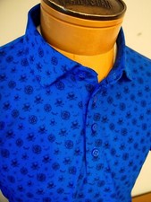 G/FORE Performance Fabric Skulls  Tees Slim Fit Polo Golf Shirt NWT M 120