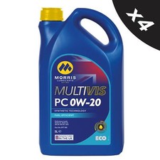 4x MORRIS ECO PC 0w20 Fully Synthetic Engine Oil ACEA C6 PSA B71 2010 - 5L 8.85 per litre