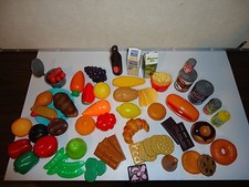 Lot of plastic pretend and play supermarket grocery 62 pieces kids Above 3yrs