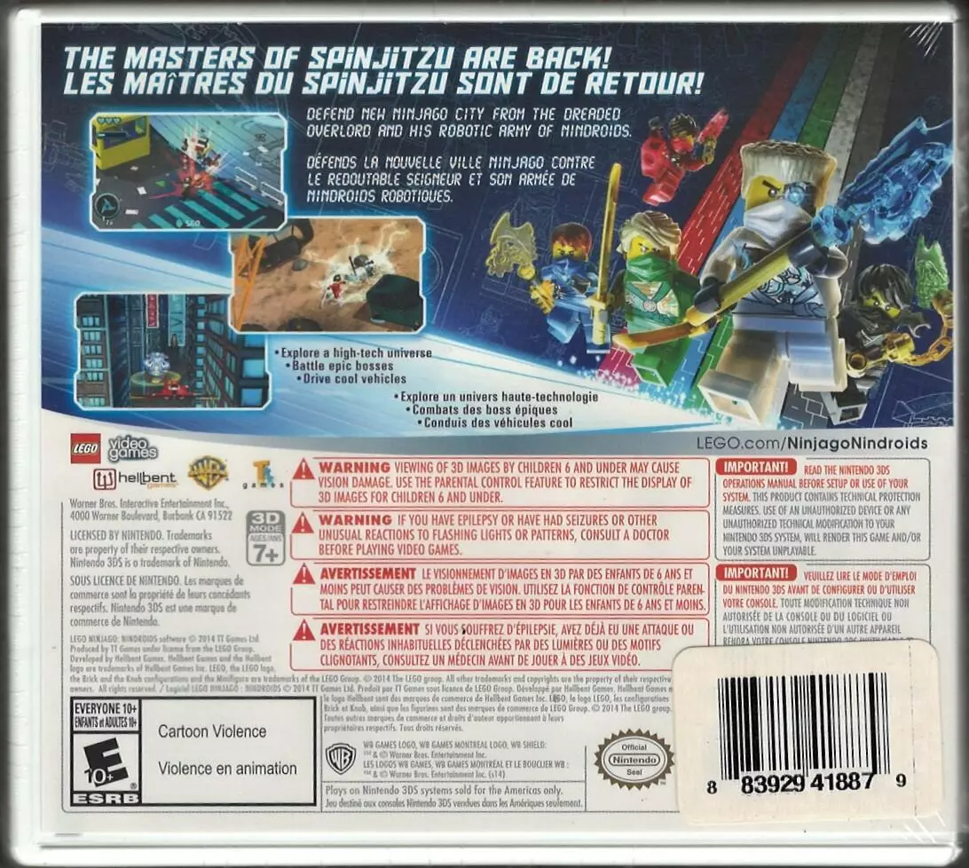 Lego ninjago 2024 nintendo 3ds