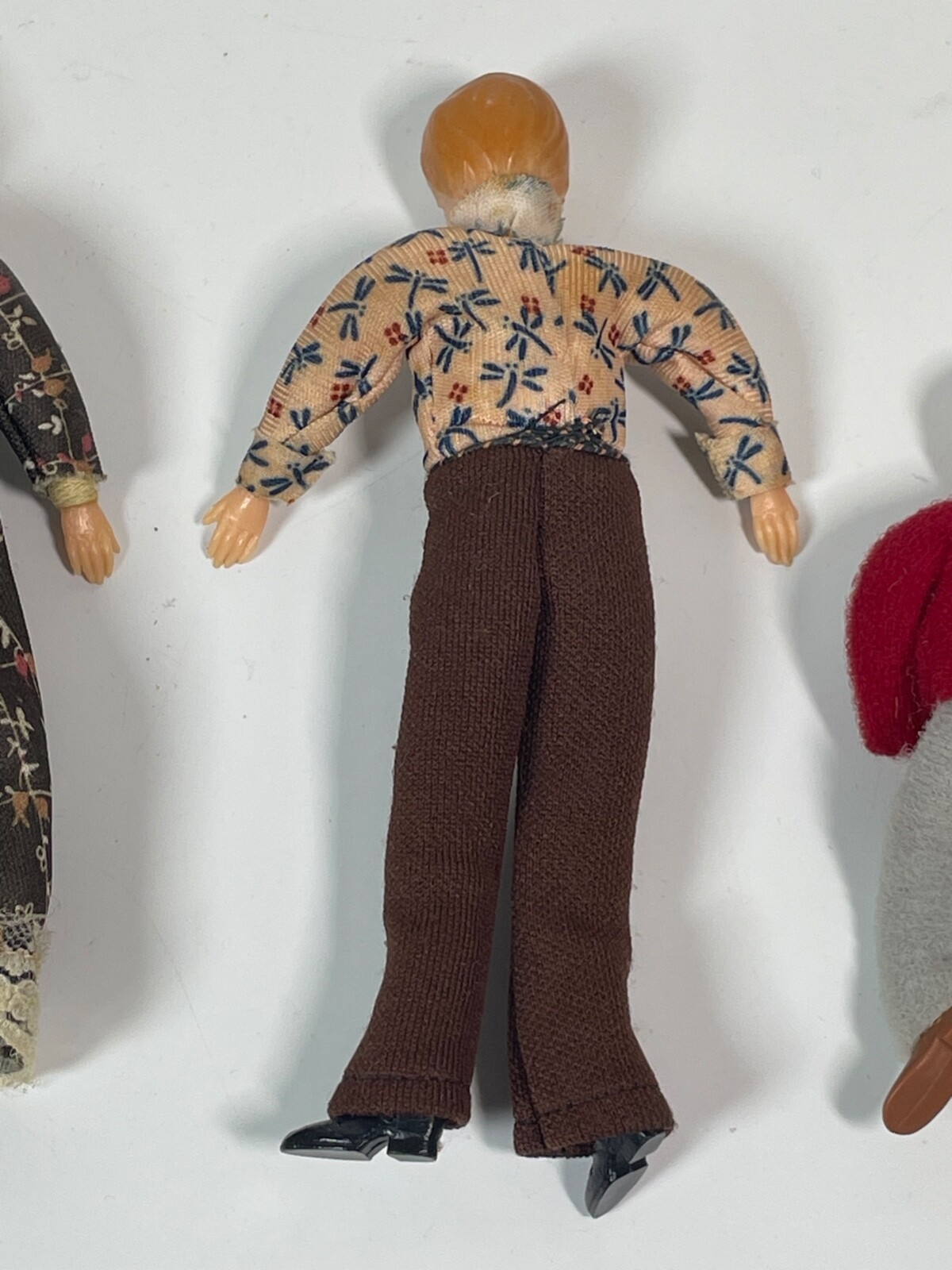 Vintage 5 PIECE DOLL FAMILY,  Dollhouse Miniature