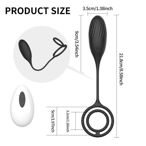 Penis Cock Ring Anal Vibrator Butt Plug Male Prostate Massager Sex Toys for Men - Picture 15 of 36