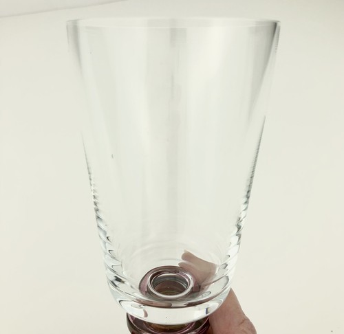 Block CARNIVAL Crystal Wine Glass Crystal with Ringed Stem of Multiple Colors - Picture 5 of 11