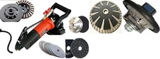 Wet Polisher Grinder 1" Demi Bullnose stone concrete granite convex blade pad