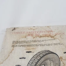 Wheel Lock Universal Security Tire Lock Immobilizer SEALED BOX USA 8-19.5" Wheel