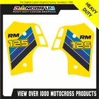SUZUKI RM 125 1986 1987 1988 MOTOCROSS RAD SCOOP GRAPHICS DECALS STICKERS
