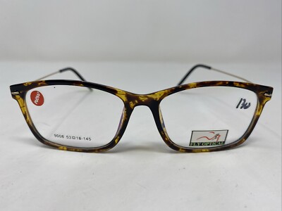 Fly Optical 9008 C5 53-18-145 Demi Brown PlasticFull Rim Eyeglasses Frame KF54