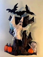 Cloth Folk Art Halloween Pattern "Ghost In a Tree" By Susan Barmore