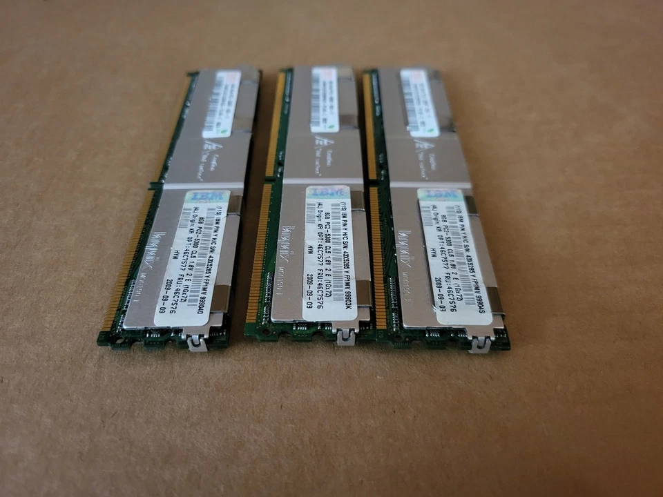 LOT OF 3 HYNIX HYMP31GF72CMP4D5-Y5 24GB (8GBX3) 4RX4 PC2-5300F W8-4(5) - Image 3 of 4