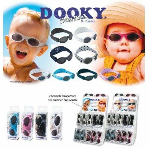 Dooky Banz Baby Sunglasses UV Sun Protection Lenses Adjustable Strap 0-2 Years - Picture 2 of 11