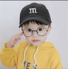 Toddler Boys Solid Baseball Hat Cap adjustable -Black Size:1-4Y