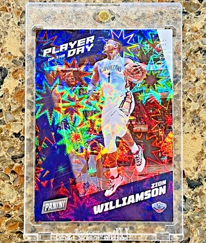 Zion Williamson 2021-22 Panini Player of the Day KABOOM 77/99 SSP RARE Pelicans