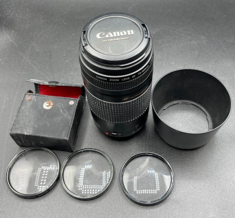 Canon EF 75-300mm f/4-5.6 IS Zoom Camera Lens 58mm 3 MACRO