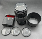 Canon Ef 75-300mm f/4-5.6 Is Zoom Camera Lens 58mm 3 Macro Filters Et-60 Hood