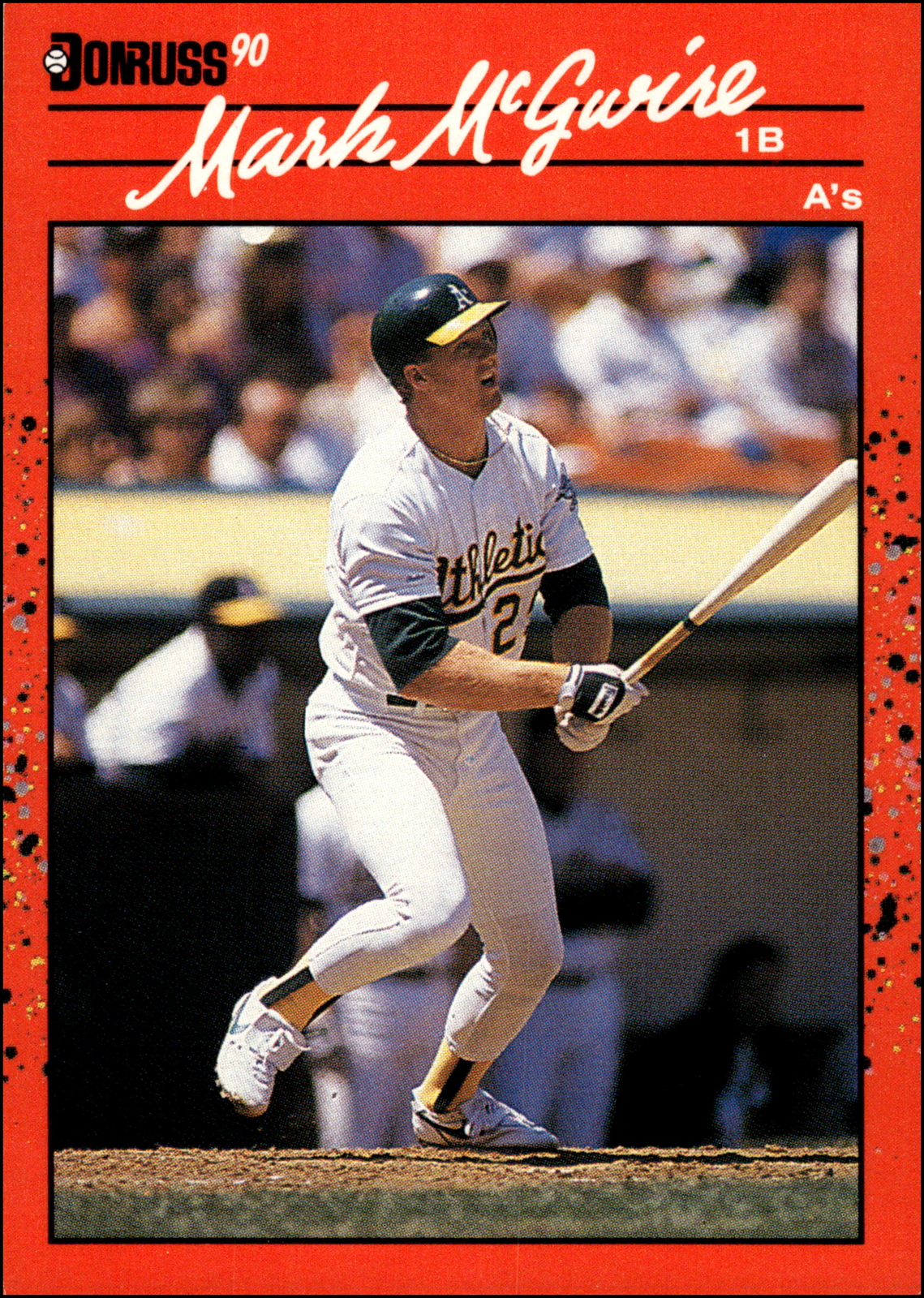 1990 Donruss #185 Mark McGwire    Oakland Athletics
