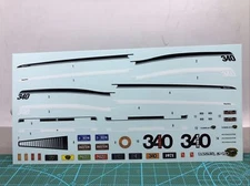 71 Plymouth Duster 340 Six Pack Decal Sheet FOB AMT 1:25 Serch LBR Model Parts