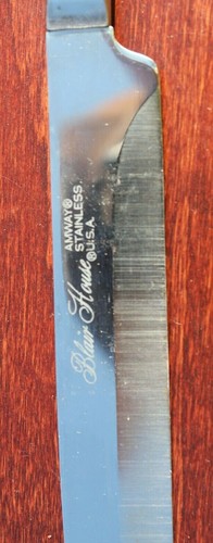 2 Knife w/Fork BLAIR HOUSE Amway Craving Set w/Wooden Storage Box - Picture 3 of 4